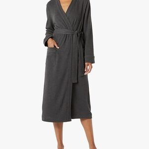 New Amazon Essentials Women's Charcoal Gray Robe